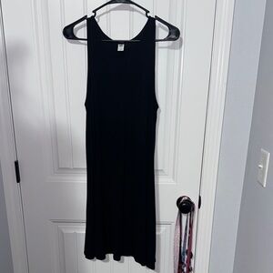 Old navy black tank top swing dress